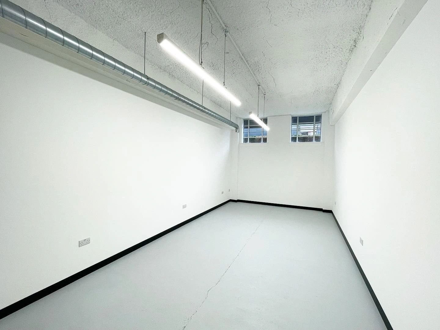 Finished commercial room after painting and decorating