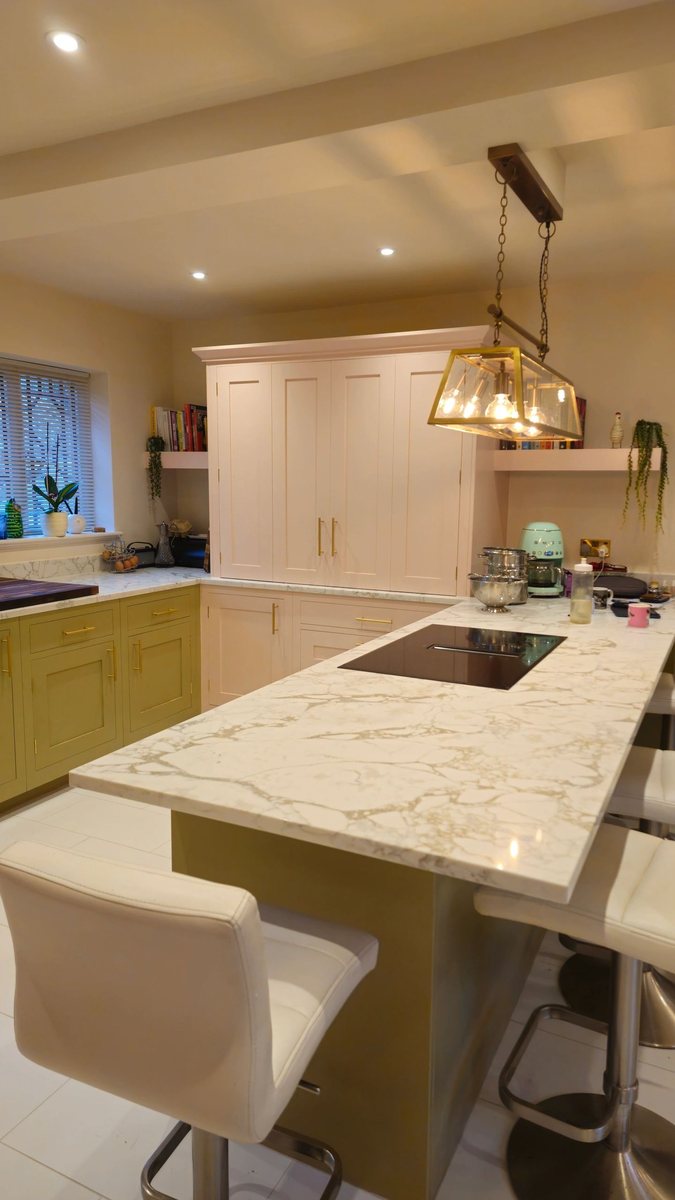 Bright kitchen after decorating and cabinet finishing